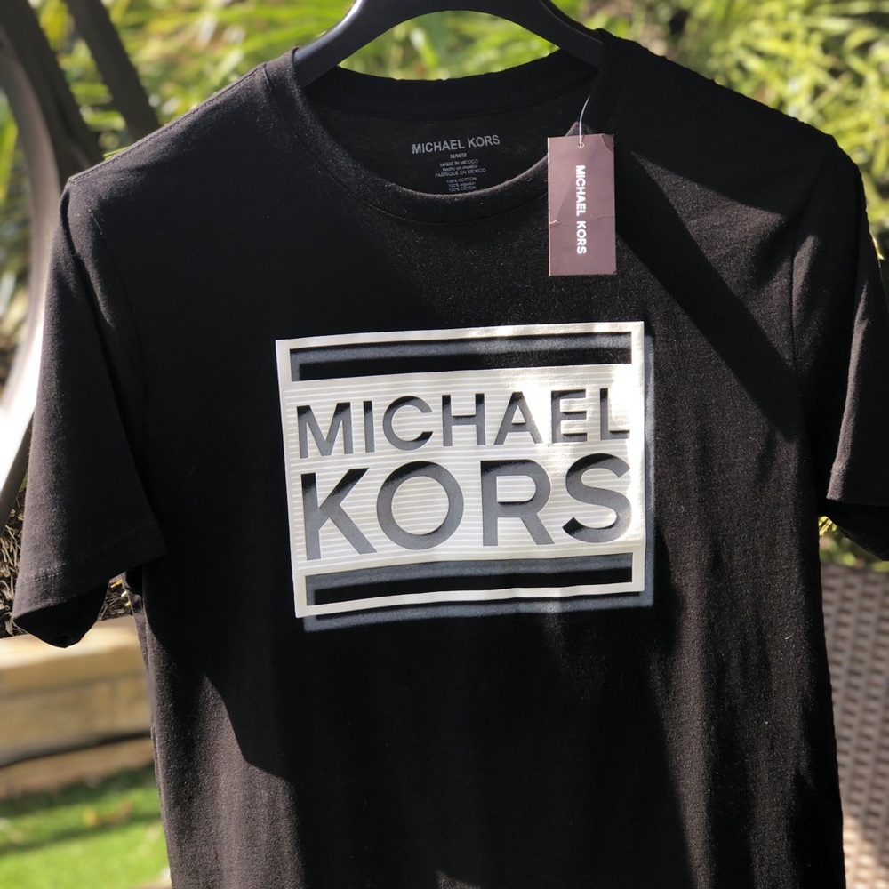 NWT; 70% OFF | Black print Michael Kors Shirt
